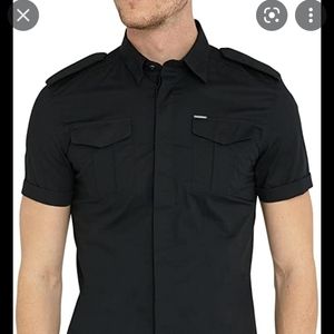 Diesel Men's XL Haul Short Sleeve Shirt-Slim Fit